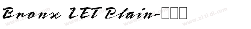 Bronx LET Plain字体转换